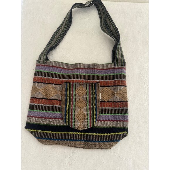 Lillo Mexican Poncho Style‎ Drug Rug Colorful Shoulder Bag Beach Surf Boho Style - Picture 1 of 6